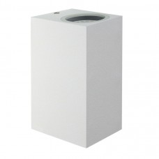 Φωτιστικό Τετράγωνο Διπλής Κατεύθυνσης 2xGU10 230V Polycarbonate IP54 Λευκό 3-070020